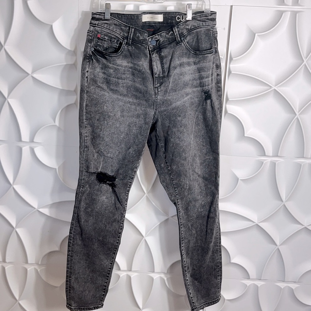 Slink jeans curvy washed black sz 16.   (96)